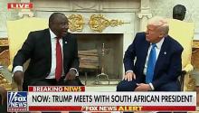 Cyril Ramaphosa y Donald Trump 