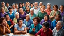 Personas que buscan a desaparecidos