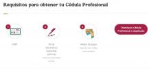 Trámite de cédula profesional 