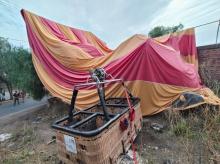 Se desploma globo aerostático en Teotihuacán; al menos 14 personas resultan lesionadas