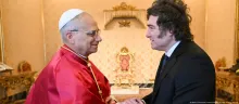 Papa León XIV y Javier Milei