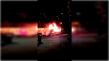 Autobús incendiado 