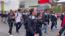 Normalistas de Cañada Honda en Aguascalientes 