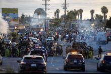 Tercer día de protestas migrantes en Los Ángeles