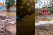 Al menos 30 viviendas afectadas por inundación de Las Ánimas, Pabellón de Arteaga 