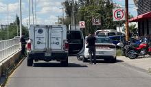El conductor de la moto si llevaba casco de protección y sufrió lesiones que no son graves