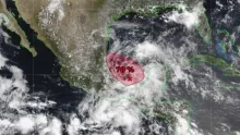Se forma depresión tropical en el Golfo de México; activan zona de prevención en costas de Veracruz y Tamaulipas