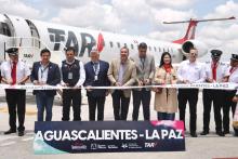 Inauguran ruta La Paz - AGS; primos 8 vuelos están agotados 