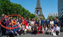 Regidores de Aguascalientes en Paris, Francia. 