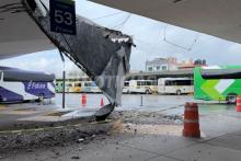 Estructura colapsada en Central Camionera tenía más de 60 años; reparación tomará hasta 2 meses