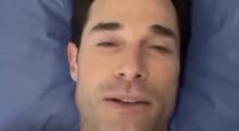 Sebastián Rulli aparece desde la cama de un hospital 