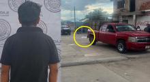 El conductor de la camioneta tiene apenas 14 años de edad y fue detenido en el lugar de los hechos 