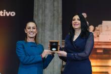 Claudia Sheinbaum y Victoria Rodríguez Ceja