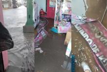 Establecimientos también afectados por lluvias; “agua me llegaba a las rodillas”, señalan