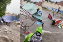 Tuve pérdida total; ya se habían reportado alcantarillas: Narra tianguista afectada en Solidaridad II