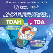 DIF Estatal ofrece regularización escolar a niños con TDAH