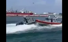 Colisionan dos embarcaciones de la Marina durante ensayo en Veracruz; hay dos lesionados