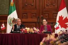 Claudia Sheinbaum y Mark Carney 