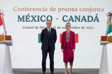 Claudia Sheinbaum y Mark Carney 
