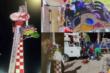 Colapsa juego mecánico en Feria de San Felipe, Guanajuato