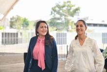 Tere Jiménez y Claudia Sheinbaum