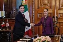 Marco Rubio y Claudia Sheinbaum 