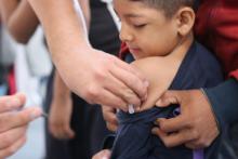 Vacunación contra sarampión en escuelas al 90% de avance: ISSEA