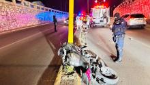 motociclista herido