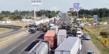 Bloqueo carretero en Guanajuato