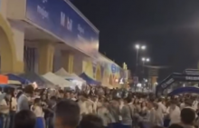 Riña entre estudiantes de CECyTEA en Expoplaza