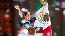 Claudia Sheinbaum celebra su primer año como presidenta de México en el Zócalo