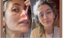 Paris Jackson muestra el orificio en su nariz causado por drogas