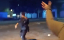 Conflicto entre policías y civiles en Jesús María 