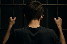 El ladrón estaba de rodillas pidiendo perdón, pero el jovencito decidió hacer justicia por su propia mano