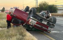 El accidente ocurrió a la altura del fraccionamiento Viñedos Ribier, en Jesús María