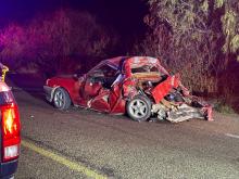 Mueren mujer y un menor tras un aparatoso choque en El Llano