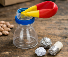 "Frijolera" juguete casero