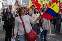 Venezolanos se manifiestan en calles de la CDMX tras detención de Maduro