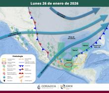México espera bajas temperaturas por tercera tormenta invernal y frente frío número 30