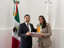 Martí Batres y Tere Jiménez