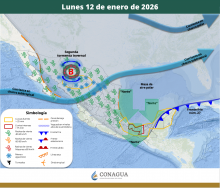 México espera tormentas y frío extremo esta semana
