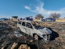 Las dos camionetas implicadas se estrellaron de frente cuando la conductora de una de ellas perdió el control de la unidad