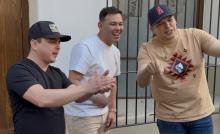El Yaki, Leandro Ríos y Tito comen y conviven con fans antes de su concierto en Aguascalientes