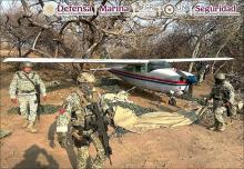 Aeronave con 534 paquetes de cocaína es interceptada en Oaxaca