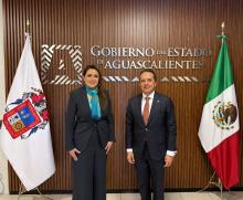 Tere Jiménez y embajador de México en Canadá