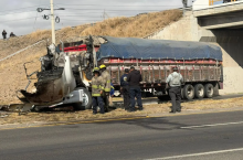 Se incendia tráiler en la 45 norte y autoridades investiga si fue provocado