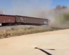 Descarrilamiento de tren en Rincón de Romos 