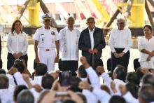 Cuauhtémoc Cárdenas y funcionarios