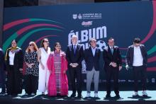 Clara Brugada y Gianni Infantino