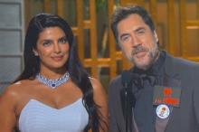 "No a la guerra": Javier Bardem durante la ceremonia del Oscar 